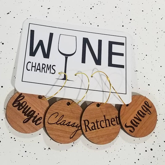 Bougie Wine Glass Charms: Cherry