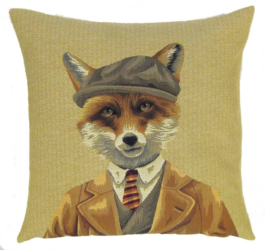 Decorative Pillow Cover Fox with Bonnet