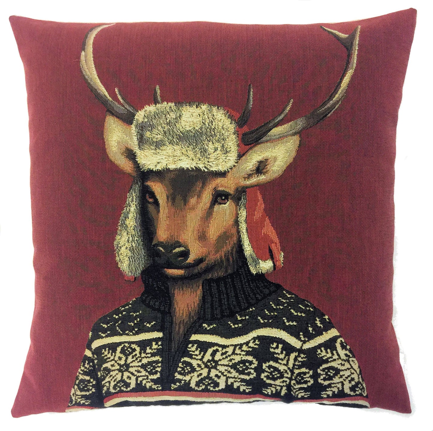 Deer Pillow Cover - Tapestry Cushion - Decorative Pillow