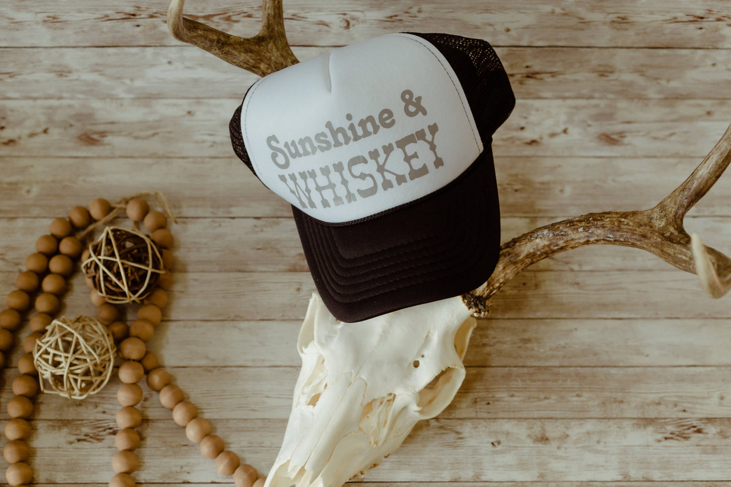 Sunshine and Whiskey Trucker Hat