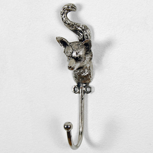 Silver Stag Head Hook: Fox
