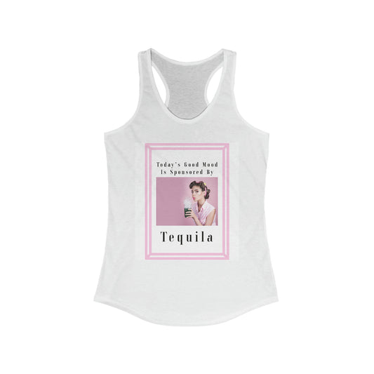 Women's TEQUILA Tank Vintage Retro Lady Summer Fun Girls Trip Pink Novelty Racerback Mom Life
