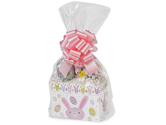 Clear Poly Basket Wrap Bags: 25 Pack / Clear / Small 13x17.5x4"