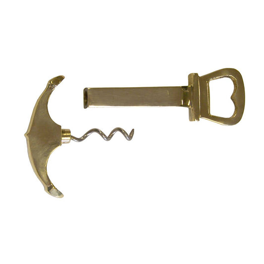5" Solid Polished Brass Anchor Corkscrew Bottle Opener Nautical Lover Gift